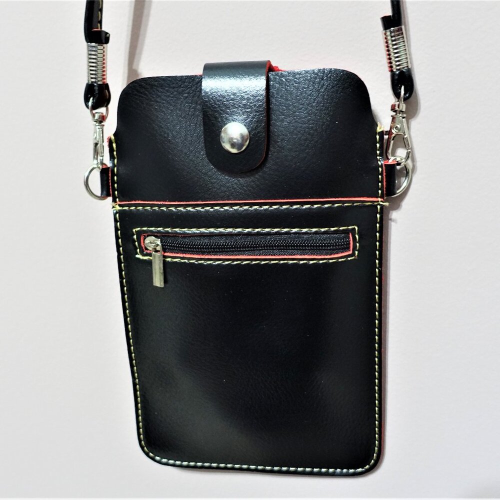 Ultra Slim PU Leather Protective Bag with Shoulder String Strap Metal Buckle